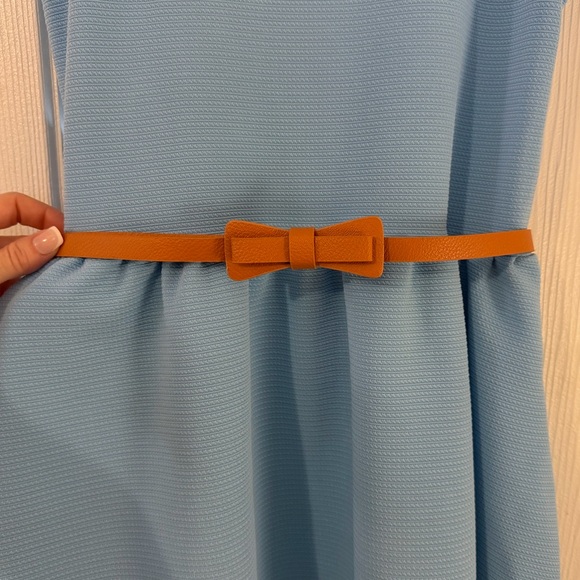 Grace Karin Sleeveless Fit-and-Flare Dress with Bow Belt, EUC, Girls 11/12 - Picture 2 of 14